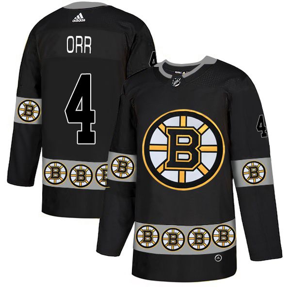 Men Boston Bruins #4 Orr Black Adidas Fashion NHL Jersey->boston bruins->NHL Jersey